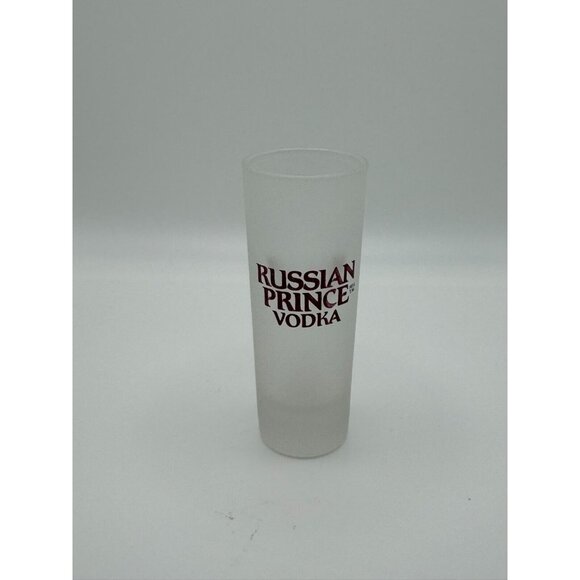 RUSSIAN PRINCE VODKA 4" SHOT GLASS FROSTED - Picture 1 of 3